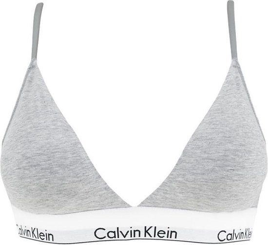 Calvin Klein femmes soutien-gorge triangle légèrement doublé gris - S