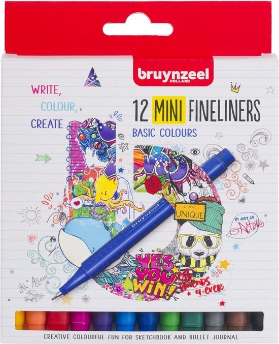 Bruynzeel Bruynzeel 12 mini fineliners 60241512