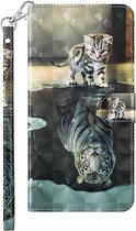 Poes tijger agenda wallet book case hoesje Xiaomi Mi 10T Lite
