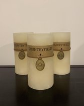 Stompkaars crème - 70 branduren (set van 3)
