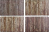 Placemats | Natuurlijk hout look | set van 4 | Pride Kings®