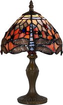 Tiffany stijl tafellamp - glas in lood - 35cm hoog