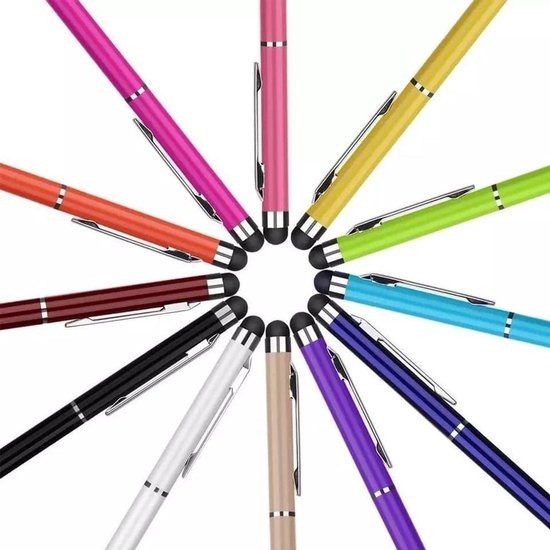 Stylus pen 2 in 1 | Inclusief balpen voor iPad - Samsung -  Smartphone - Laptop - Universeel - Tablet - Touch Pen - Touchscreen Pen | Zwart — afbeelding 3