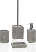 Zeepdispenser Cement grijs met pompje / zeepdispenser