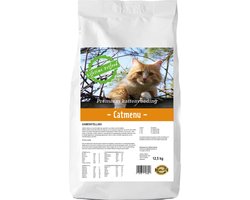 Lifetime Petfood Catmenu - Krokant- Natuurlijk - Adult - Premium Kattenvoer - 12,5 Kg - droogvoer