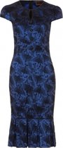 Correna Heron Flocked Wiggle Dress