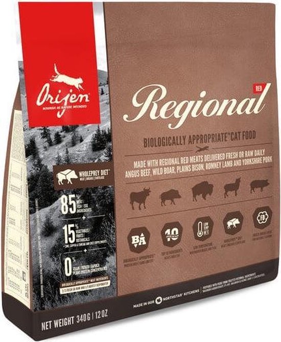Orijen Whole Prey Regional Red Kat 1,8kg Orijen