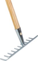 Talen Tools – Tuinhark – 10 tanden – Verzinkt – 25 cm – Essenhouten steel – 160 cm