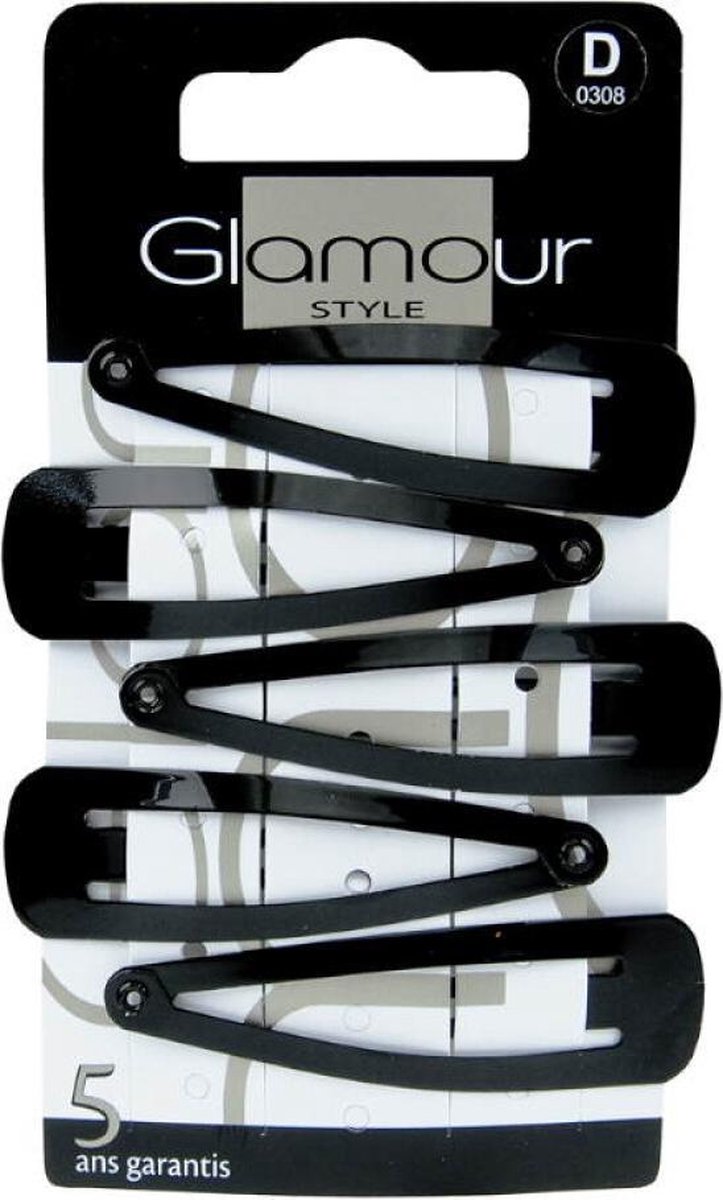 Glamour - Hairclips Black