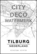 POSTER - PLATTEGROND TILBURG A4