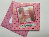 Valentijnskaart / wenskaart met fotoframe " My Valentine "