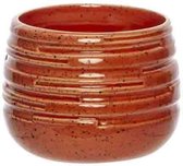 Bloempot voor Binnen - Plantenbak - Plantenpot - ⌀11,4xh8,6cm - Rond Dolomiet - ASS Orange-Roze