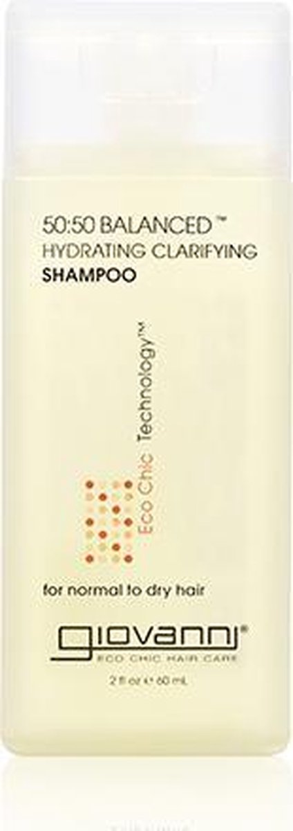 Giovanni - 50/50 Balanced Hydrating-Clarifying Shampoo - travelverpakking 60 ml