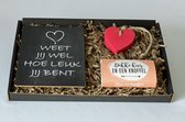Brievenbus cadeau "Weet je wel hoe leuk je bent", cadeau liefde