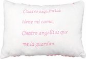 Gamberritos Babykussen Meisjes 21 X 28 Cm Textiel Wit/roze