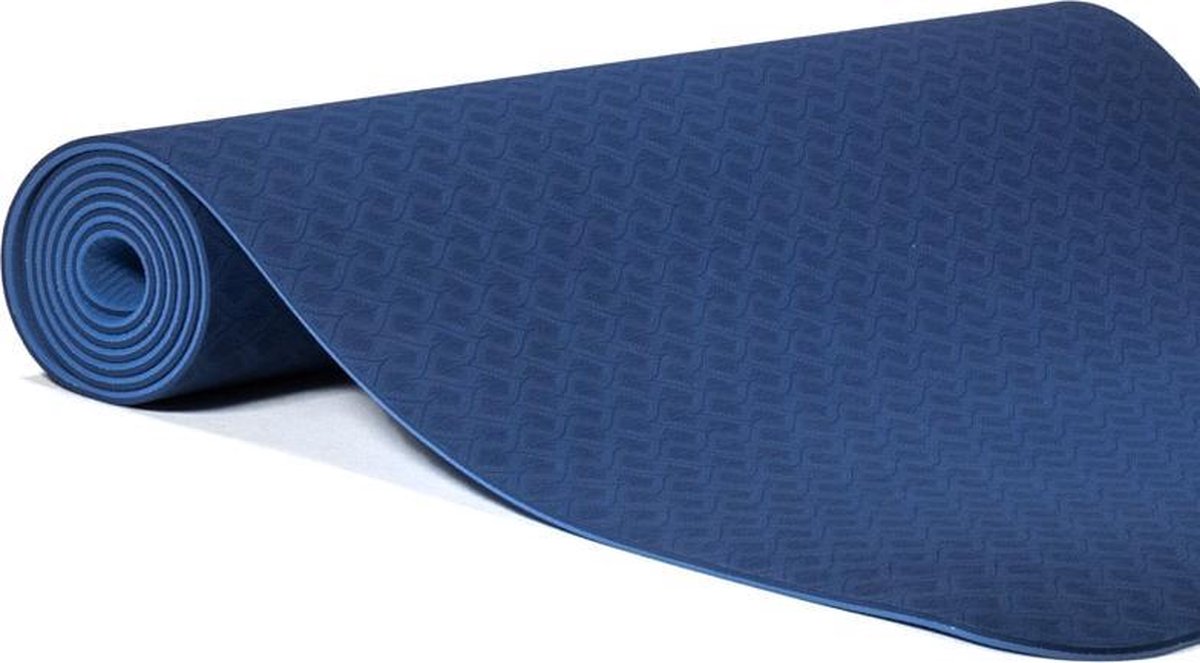 Yogi & Yogini Premium TPE Yogamat Blauw – 183 x 61 x 0.5 cm (950 gram)