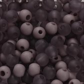 Plastic Kralen. lichtpaars. d 6 mm. gatgrootte 2 mm. 40 gr/ 1 doos