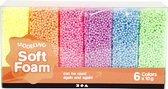 Soft Foam, kleuren assorti, 6x10gr
