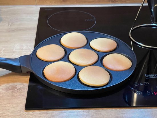Isaac Reciteren Overvloed Pannenkoekenpan - Crêpemaker - Pancake Maker - Pancake Pan 7 Kop Marmeren  Anti Aanbaklaag | bol.com