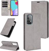 Samsung Galaxy A52 / A52s hoesje - Luxe Wallet bookcase - Grijs - GSM Hoesje - Telefoonhoesje Geschikt Voor: Samsung Galaxy A52 / Galaxy A52s