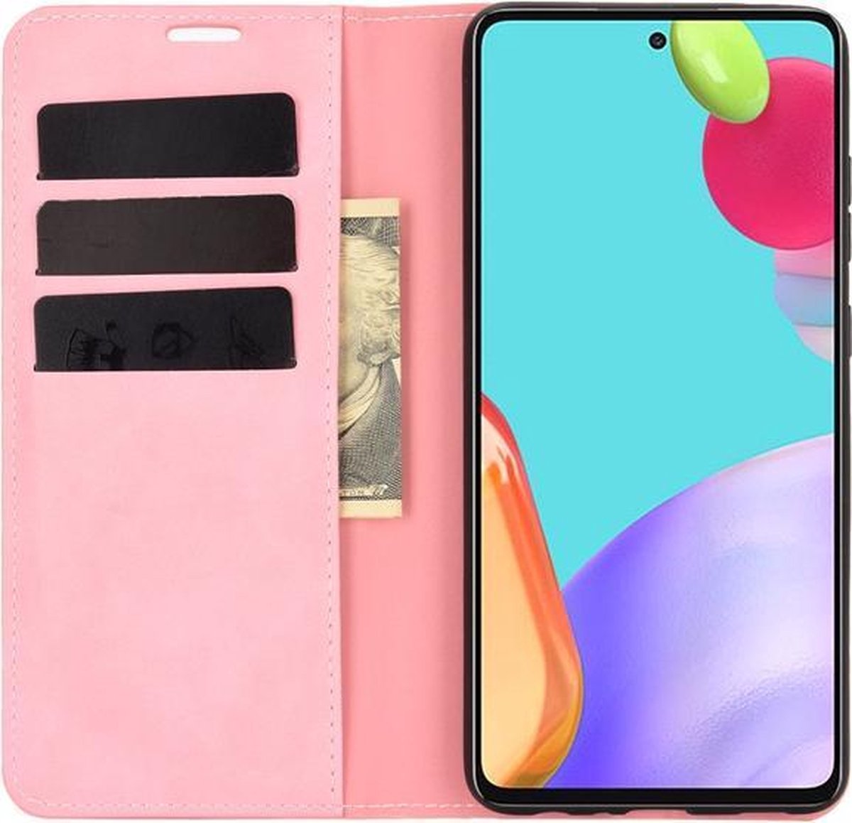 GSM Hoesje Samsung Galaxy A52/A52s - Luxe Wallet bookcase - Roze