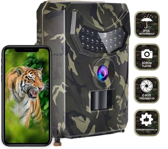 Desillusie oriëntatie Overweldigen Wildlife Camera - Incl. 32GB SD-Kaart + Kaartlezer + 4 AA Batterijen -  Wildcamera met... | bol.com