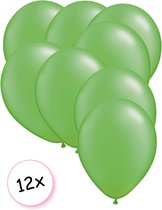 Premium Quality Ballonnen Limoen groen 12 stuks 30 cm