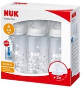 NUK Set First Choice + Temperature Control 3 slabbetje en 2 PP spenen
