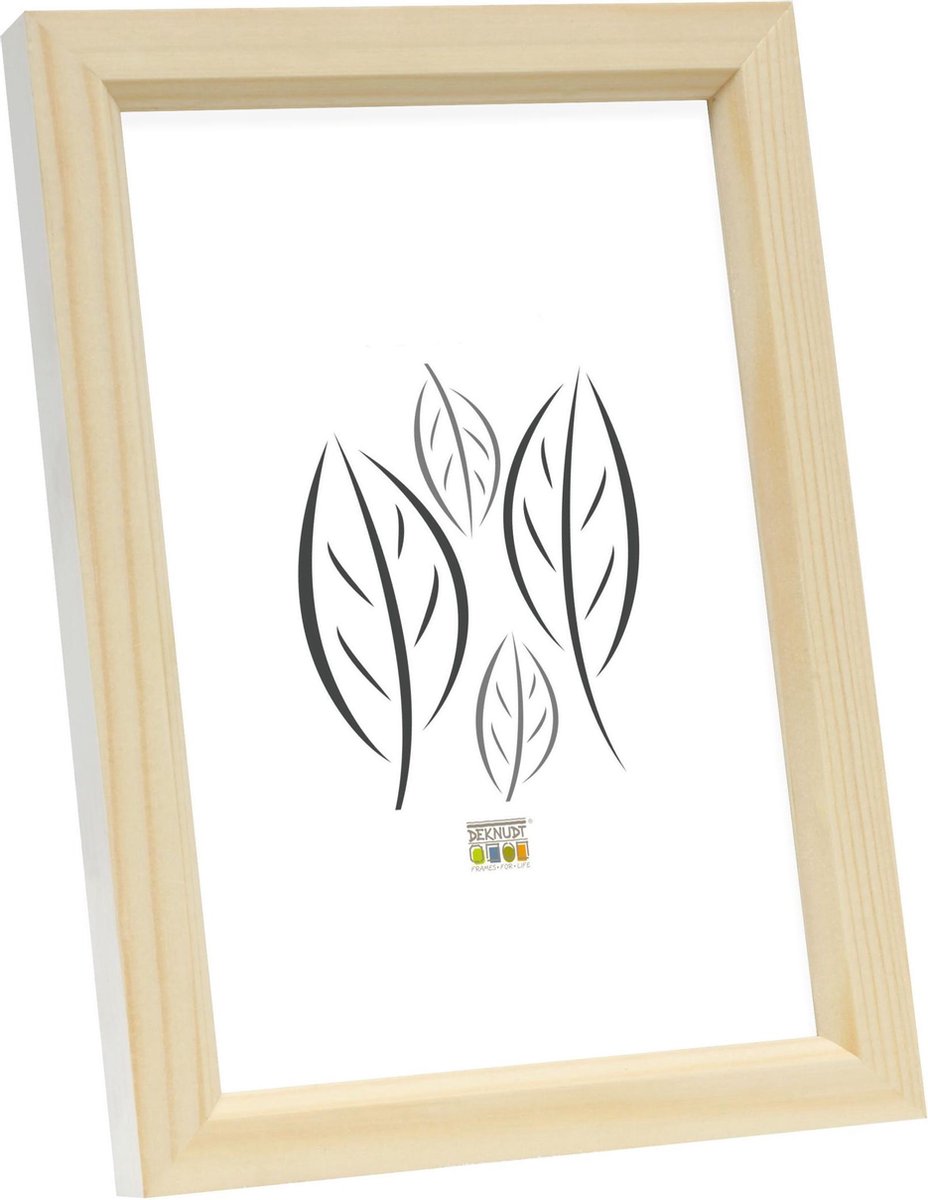 Deknudt Frames fotolijst S233H1 - naturel/wit - voor foto: 24x30 cm