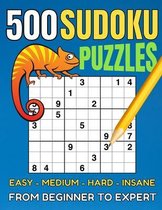 500 Sudoku Puzzles: Sudoku puzzle book for adults. From beginner to expert. 4 Levels