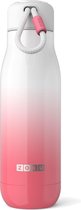 Zoku Thermosfles Hydration Blossom 500 Ml Rvs Wit/roze