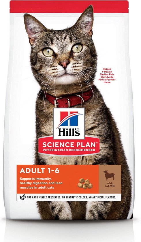 Hill's Feline Adult Lam - Kattenvoer - 7 kg