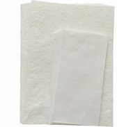 Set van 10 vel A4 briefpapier met enveloppen van wit handgeschept katoenpapier
