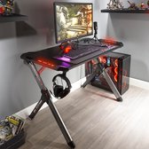 X Rocker Lynx Gaming Bureau - met ledverlichting - Koptelefoonhouder - Esports