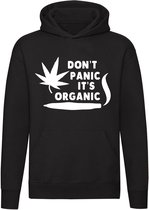 Don't panic it's organic Hoodie | sweater | wiet | drugs |natuurlijk | joint |kado | trui | unisex | capuchon