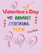 valentine's day animal coloring book for kids