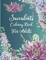 Succulents Coloring Book For Adults