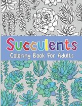 Succulents Coloring Book For Adults