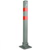 Deuba Parkeerpaal – Staal Incl. Sleutels 65,5x5cm - Grijs