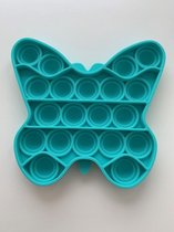 Pop Bubble - Pop it - fidget toy - Turquoise - Vlinder vorm - Speeltje - Nieuwe pop it - Tiktok