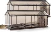 CLEAN SPACE™ Diervriendelijke muizenval - Voor binnen en buiten - Grijs - 2 stuks