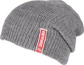 Shakaloha Gebreide Wollen Muts Heren & Dames Beanie Hat van merino wol zonder voering - Barista Beanie MrnRv Grey Unisex - One Size Wintermuts.
