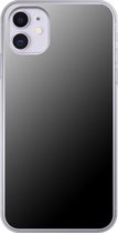 Apple iPhone 11 - Smart cover - Grijs Zwart - Transparante zijkanten