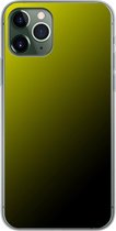 Apple iPhone 11 Pro - Smart cover - Geel Zwart - Transparante zijkanten