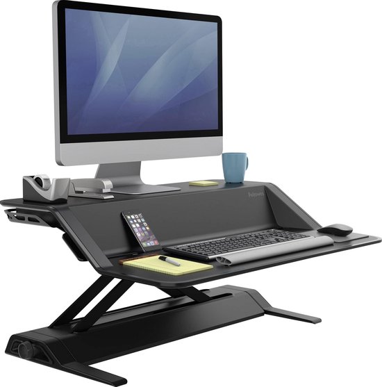 Fellowes Corsivo Zit-Sta werkstation, Zwart Fellowes Corsivo Zit-Sta werkstation, Zwart