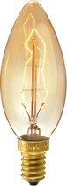 MATEL EDISON VINTAGE kooldraad bulb kaars 40W C35 E14 2200K