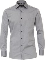 CASA MODA modern fit overhemd - grijs (contrast) - Strijkvriendelijk - Boordmaat: 43