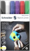 Schneider acrylmarker - Paint-it 310 - 2mm - etui 6 stuks - S-120195