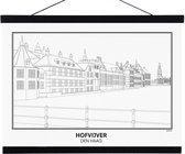 SKAVIK Hofvijver (torentje) - Den Haag Poster met houten posterhanger (zwart) 30 x 40 cm
