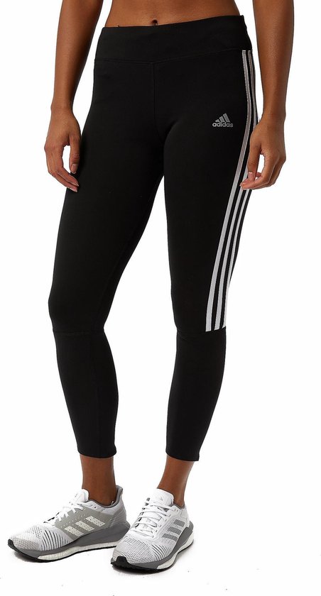 Adidas Sportlegging dames 3-stripes voor dames blauw - Vindjeschoen.nl